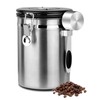 Coffee Canister Airtight Storage Container 1.8L Stainless Steel Air Tight