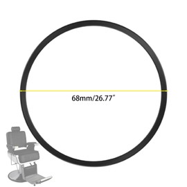 Hicomony 26.77" Salon Chair Rubber Base Ring, Chairs Prevent Hair from Hiding Hydraulic Base Equipment for Protecting Tile Floor Wood Floor