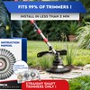 Heavy-Duty Steel Trimmer Head – Universal Fit Wire Brush for