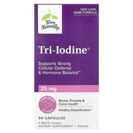 Teri Naturally Tri Iodine 25mg 60 Capsules, 6 Pieces, 60 Tablets / 테리네츄럴리 트리 아이오딘 25mg 60캡슐, 6개, 60정
