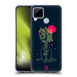 Head Case Designs Mandoline Musik In Der Natur Soft Gel Handyhülle Hülle kompatibel mit Realme C15