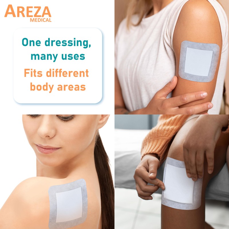 Areza Medical - Bordered Gauze Island Dressing - Wound Dressing