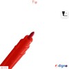 DIGNO SketchStic Felt Tip Pens, RED, Pack of 12, Fibre