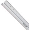 Westcott 12"/300mm Raised Grip Aluminium Ruler with Metric and Imperial
