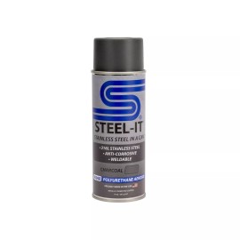 STEEL-IT 1006B Polyurethane Protective Spray 14oz Can - Charcoal - 3 Pack