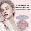Face Highlighter Palette Professional Makeup Highlighter Highlighting Powder Highly Pigmented