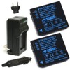 Wasabi Power Battery (2-Pack) and Charger for Leica BP-DC4, C-Lux