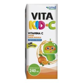 Vitamina C En Jarabe Para Niños Sabor Naranja S/azucar 240ml