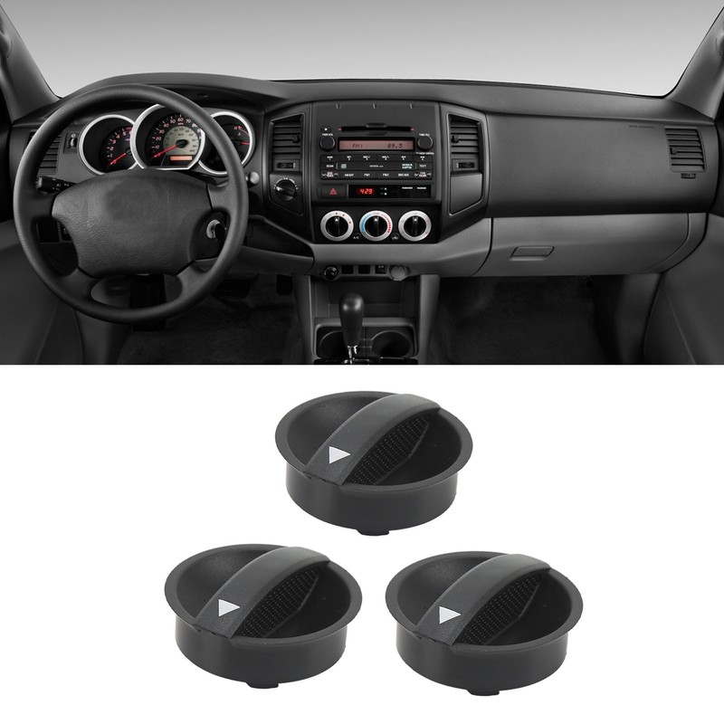 3PCS Car Air Conditioner Climate Control Knob 55900‑04020 Replacement for