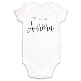 Kate & Meri A is for Aurora Onesie©/Bodysuit (Newborn)