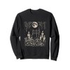 Mystical Altar Full Moon Witch Cat Art Sweatshirt