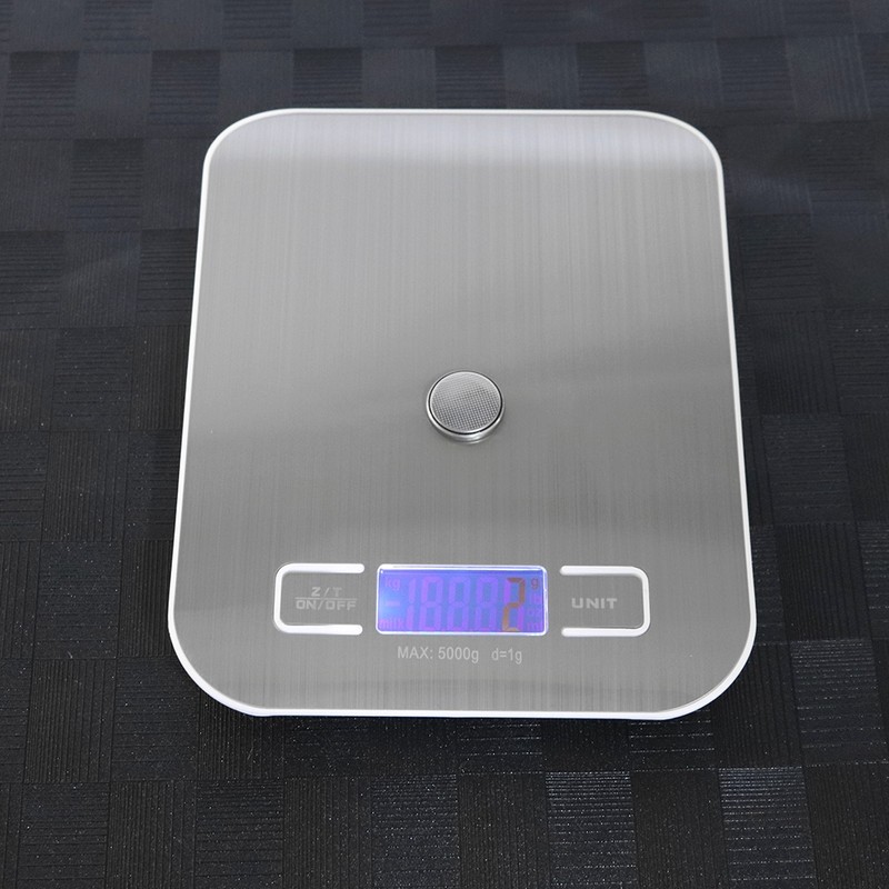 5Kg /1g Stainless Steel Electronic Scale Portable Household Kitchen Food