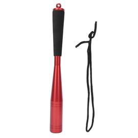 25mm Diameter Fishing Bat Tool Aluminium Alloy Head 2 Colours Fish Priest with Foam HandleRed