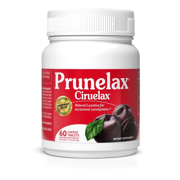 Prunelax Ciruelax Regular Strength Laxative Tablets - Overnight Relief for