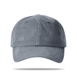 YAMEE Baseball Cap Winter Women's Adjustable Baseball Cap Women's Warm Winter Hat Women's Cord High Quality Vintage Peaked Cap for Women Lightweight Soft Sun Hat Women Breathable Anti-UV, gray