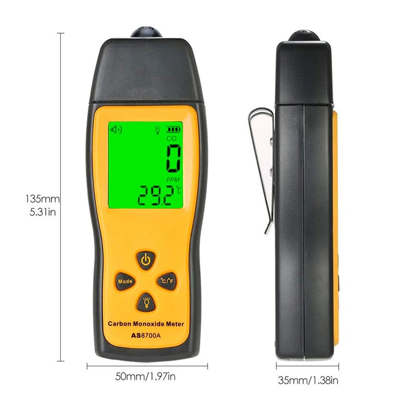 Handheld Carbon Monoxide Meter CO Detector Portable CO Gas Leak