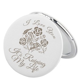 BEKECH Music Album Inspired Compact Mirror Singer Merch I Love You It's Ruining My Life Pocket Mirror for Women (I Love You It's Ruining My Life)