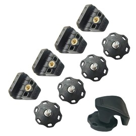 Football Visor Clips, 4 Pair Football Helmet Screws, Helmet Fasteners Accessories, Quick-Release Clips No Tools Required Universal Fit. (4)