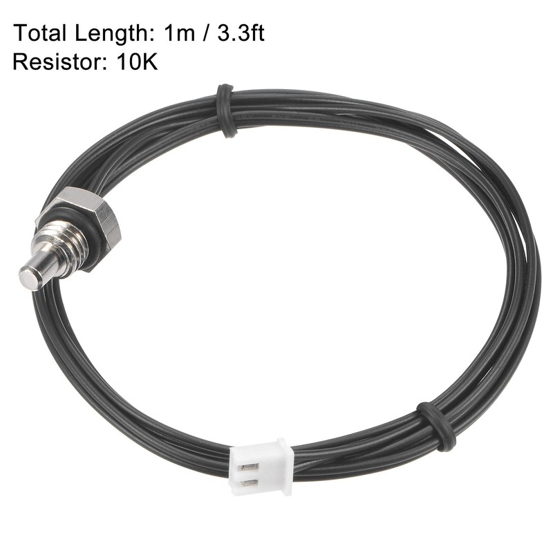 uxcell 10K Temperature Sensor Probe, M8 NTC Thermal Sensor Probe