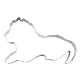 BekkiB - 880732 Lion Cookie Cutter, Approx. 9 cm, Stainless Steel Cookie Cutter, Dishwasher Safe