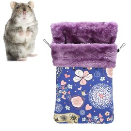 Cuque Crazy Sleeping Bag Flannel Hamster Sleeping Bag, Hamster House Bed, Warm Hamster Sugar Glider Mink for Squirrel (Medium)