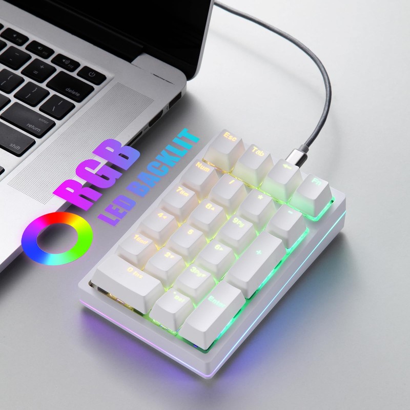 MOTOSPEED K24PRO Mechanical Numeric Keypad USB Wired 21Keys Mini Numpad
