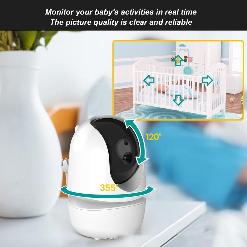 Baby Monitor Wireless Two Way Intercom Motion Detection Multiscreen Connection