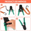 5PCS Retractable Tool Lanyards Reflective Safety Tool Leash with Aluminum