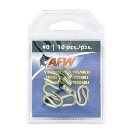 AFW Stainless Steel Thimbles, Size 0, U-Shape, .079 in / 2.0 mm Cable Diameter max, Bright, 10 pc