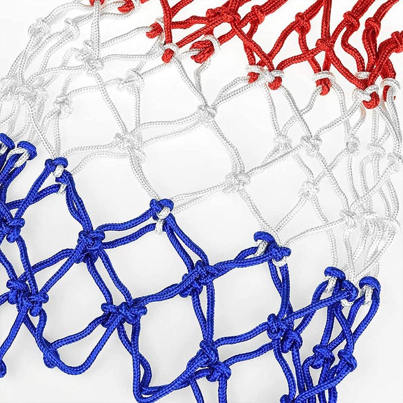Basketball Net, 43cm Professional Nylon Braided Multicolor Basketball Net