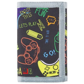 Lamumu Kids Wallet for Boys Ages 4-12, Video Game Gamer Gaming Boys Wallet, Toddler Wallets with Coin Pocket, Novelty Christmas & Birthday Gift