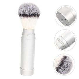 minkissy Men Portable Shaving Brush Travel Friendly Beard Brush for Men Bristle Face Cleaning Shave Brush for Salon Use and Grooming Kits