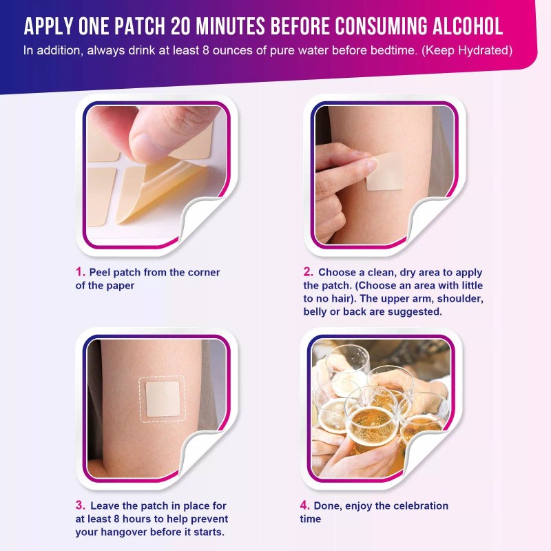 Devemy Hangover Recovery Patches – 72 Count