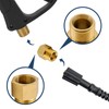 DERASL Brass High Pressure Washer Coupler,M22-15 mm Female Thread to