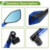 HOPESPANNER Universal Motorcycle Rear View Mirrors Adjustable Bar End Side