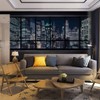 Self Adhesive Wallpaper Roll Paper view of manhattan at night