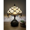 enjoy decor lamps Tiffany Table Lamp Gold Stained Glass Crystal