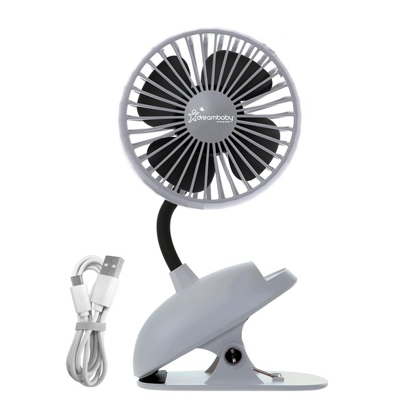 Dreambaby Pram Fan - USB, Tripod Clip on Fan, Stroller