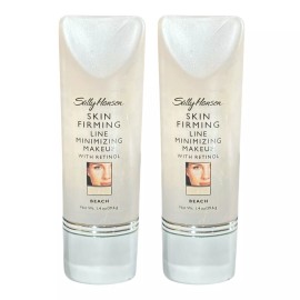Sally Hansen 2X Sally Hansen SKIN FIRMING LINE MINIMIZING Makeup w/ Retinol BEACH 1.4 oz New