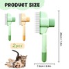 2 Pieces Self-Cleaning Pet Flea Comb, Pet Grooming Brush, Cat