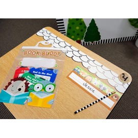 CTP Woodland Friends Book Buddy Bag, Clear 10.5” x 12.5” Storage Bags (Creative Teaching Press 8537)