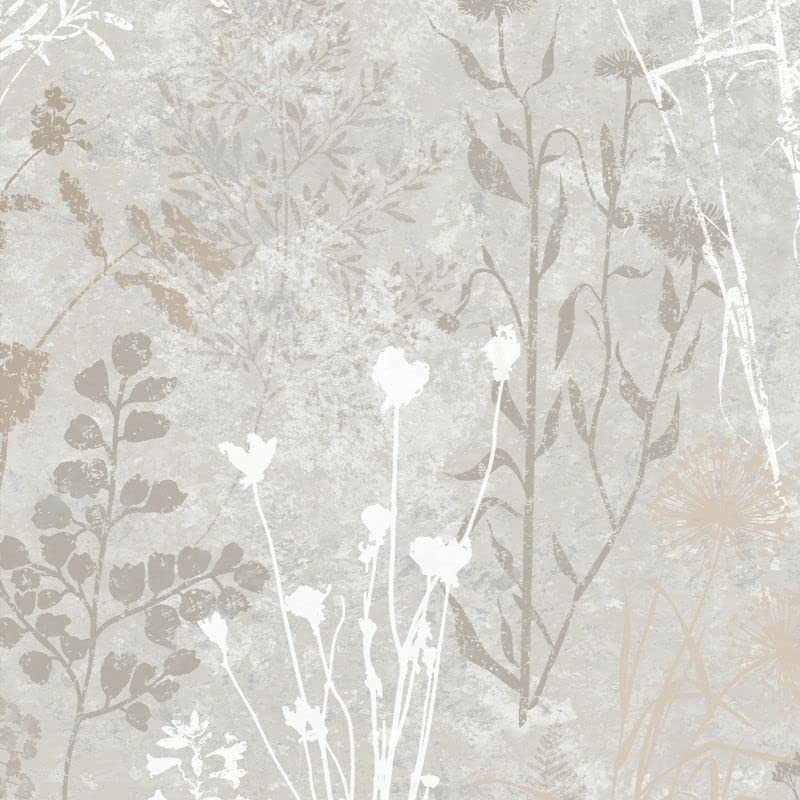 Superfresco Easy Organics Champagne Removable Wallpaper, Cream