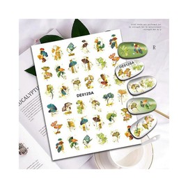 Generic Autumn Leaf Maple Nail Sticker Fall Leaves Oak Nut Birds Nail Decals De012Sa Nail Wraps Stickers Manicure Supplies for Women Nails Full Long Lasting Easy Apply and Remove