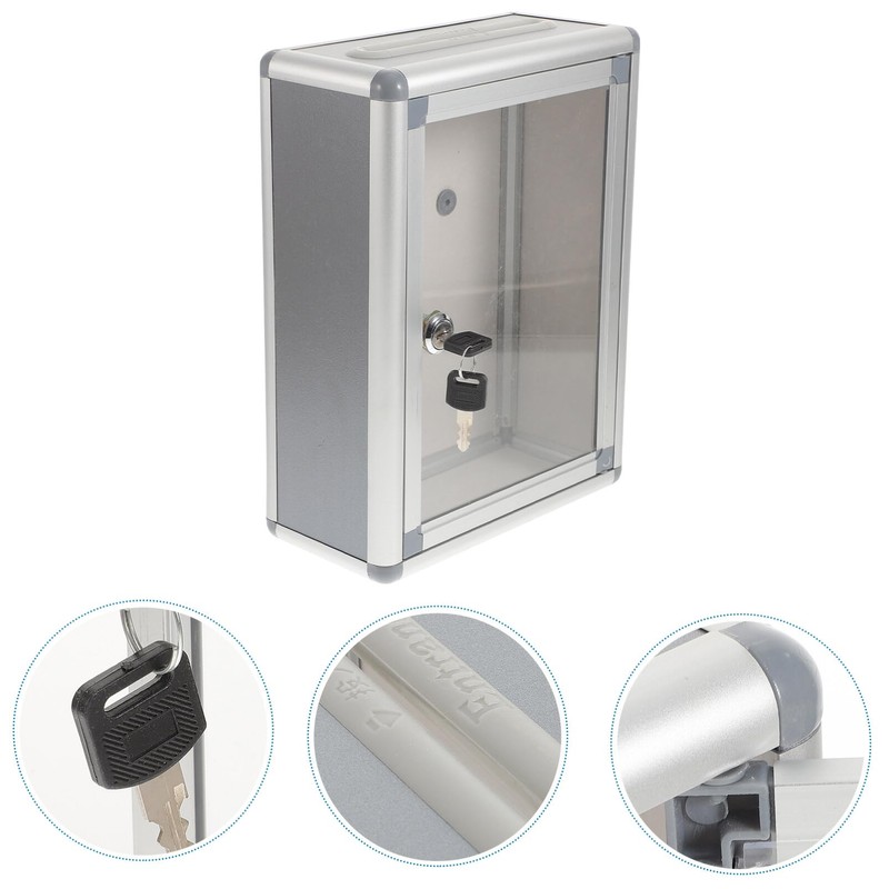 Operitacx Mailbox Outdoor Box Small Container Stainless Steel Container Office