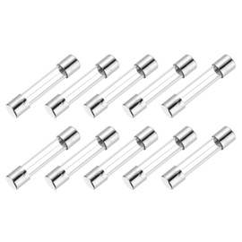sourcing map 10A 250V Glass Fuse 6x30mm Time Delay Fuse UL Listed Slow Blow Fuse for Home Appliances(Pack of 10)