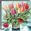 Blank Notelets Birthday Cards Pack of 8 - Tulips,Lily Flowers