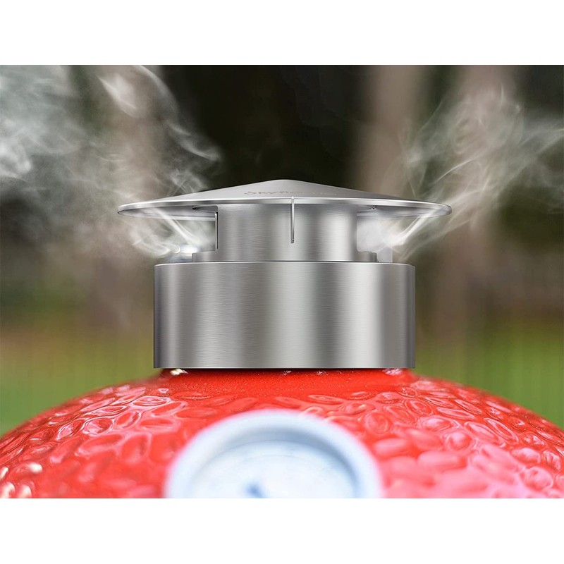 Skyflame Stainless Steel Grill Vented Chimney Top Cap Compatible with