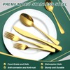30-Piece Gold Silverware Set, Blingco Gold Flatware Set for 6,