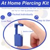 orilace Piercing Gun Kit- 2 Pcs Disposable Nose Piercing Guns