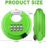 Maitys 4 Digit Combination Locks Stainless Steel Code Disc Lock